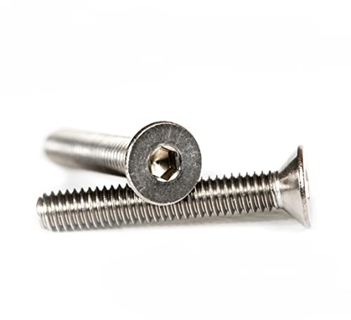 M8 (8mm x 60mm) Hexagon Socket Countersunk Head Cap Screws Flat Head Stainless Steel A2 (Pack of 20) D08ABC