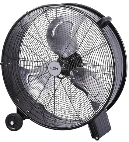 Ventilador de Suelo EDM Negro 180 W Ø 60 cm Industrial
