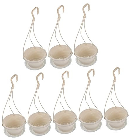 CAXUSD Supports pour Plantes Suspendues Pots De Fleurs Hydroponiques Jardinières Suspendues en Plastique Pots De Fleurs De Jardin Accessoires De Jardin