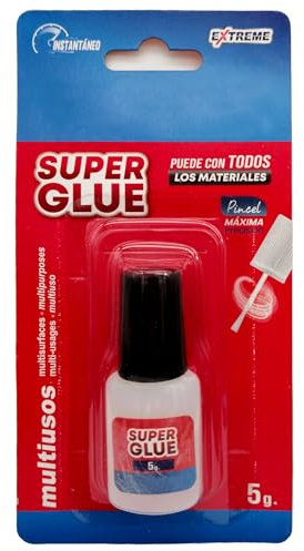 VIDA SOL Pegamento Instantáneo Extreme Super Glue Multiusos, Ultra Fuerte Para Madera, Plástico, Caucho, Metal, Papel, Cerámica, etc. Pega en 10 Segundos, Secado Rápido y Duradero, 5G
