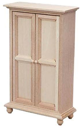 1/12 Dollhouse Wardrobe Miniature Furniture for Window Display Gift