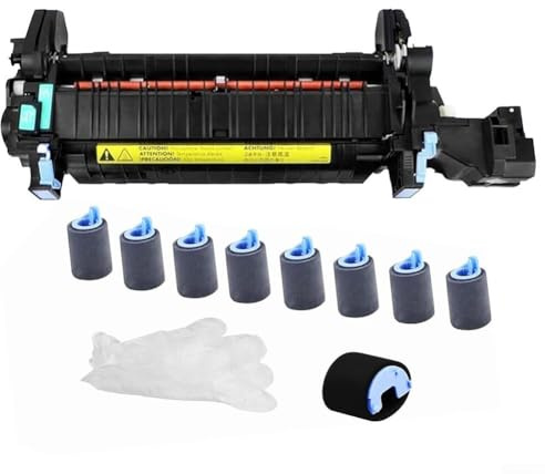 PureBowlic CE246A säkringsenhet för hp färg för laserjet CP4025 CP4525 CM4540 M651 M680 ersätter RM1-5550 inkluderar pappersuthämtningsrullar handrullar, handskar, 110 V stabil prestanda, ABS-byggnad