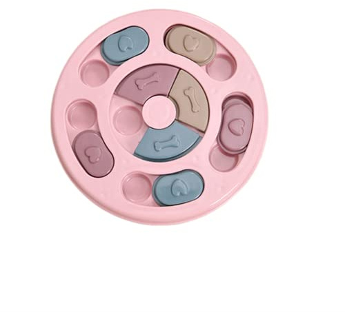 TONONE Juguete de Inteligencia para Perros, Juguete de Inteligencia para Perros, Juguete de Pensamiento para Perros, medianos y Grandes, Juegos de búsqueda para Perros，Rosa
