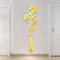 HNVNER Spiegel-Wandaufkleber – 3D-Blumen-Wandaufkleber für Wohnzimmer, Schlafzimmer, DIY-Wanddekoration für TV-Hintergrund und Sofa-Hintergrund (L, Spiegelgold)