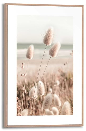 REINDERS Gerahmtes Bild, Ziergras, Wohnzimmer, Bilder, Wanddeko, Room Decor, MDF, Beige, 30 x 20
