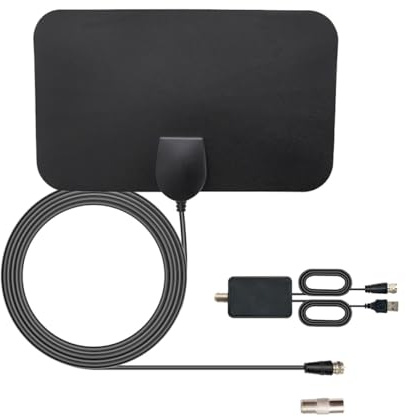 Hsthe Sea HD TV Antenna Indoor 250+ Miles Long Range with Signal Booster 4K Ultra HD Channels Easy Installation