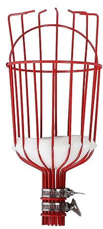 Herramienta para Recoger Frutas, Uso Multifuncional, Duradera, Eficiente, Fácil de Recoger, Cesta con Cabeza Extraíble para Mandarinas (rojo)