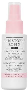 Christophe Robin Instant Volumising Leave-In Mist with Rose Extract 50ml -Leave-In Spray for Root Lift & Instant Volume – Enriched with French Rose, Baobab Extract & Sea Minerals