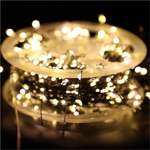 Catena Luminosa A LED Con Fili Di Rame E Petardi For Albero Di Natale, 88 Modalità, Illuminazione Natalizia, Catena Luminosa A LED Con Petardi For Ghirlande(Warm,200 Lights-Battery Box)
