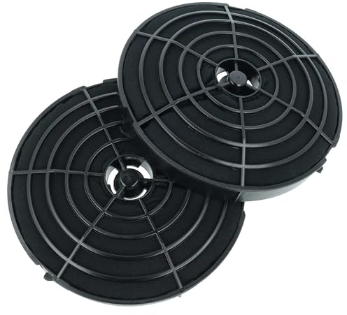 vhbw 2x Filtres à charbon actif compatible avec Ikea 002.446.25, 102.447.19, 105.217.35, 00244625, 00368809, 003.688.09 hotte aspirante - 17,8 cm