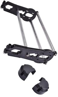 ICDKOYK Avancerat kylsystem Skateboard Truck Fäste med skyddsöverdrag Mått cirka 24x17x7cm/9.4x6.7x2.8tum Motorhållare för elkort, Svart, Fäste med lock
