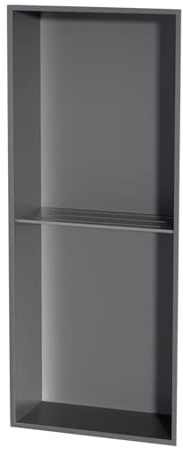 Nicho de baño de acero inoxidable, estante integrado para baño, oficina, cocina, solución de almacenamiento para champú y artículos de tocador