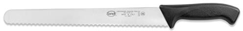 Sanelli Skin Coltello Pane seghettato, Acciaio Inossidabile, Nero, Lunghezza lama 32 cm.