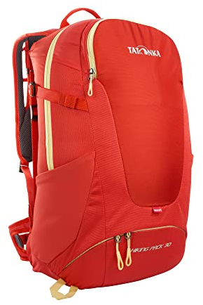 Tatonka Wanderrucksack Hiking Pack 30l mit Rückenbelüftung und Regenschutz - Leichter, bequemer Rucksack zum Wandern mit RECCO-Reflektor - 30 Liter (rot)