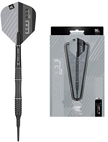 Target Darts Echo 90% Tungsten Soft Tip Darts Set, Barrel 13-18G | Pixel Tip Darts, Professionelles Dart Zubehör, Elektronisches Soft Tip Dart Set