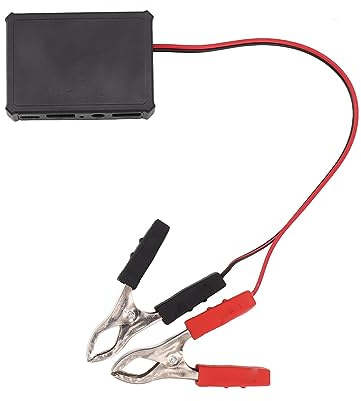 Uadme 12V to 24V Crocodile Clip Connector Crocodile Clip 12V to 24V Crocodile Clip Support Fast Charging USB Voltage Regulator Clip for Phone Camera