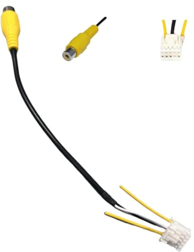 Epronic 10 Pin Kabelbaum Rückfahrkamera Adapter RCA Video-Eingang Adapter für Android Autoradio Stereo Backup Kamera Kabel Adapter