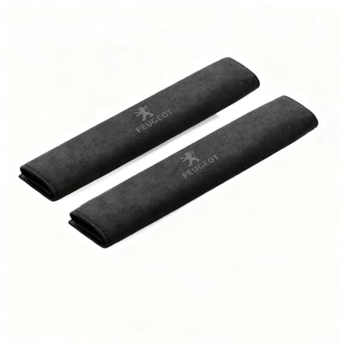 DUCHSAN 2Pcs Cuscinetto Cintura di Sicurezza Dell'auto per Peugeot 308 SW II T9 I 2014-2017, Cotone Minky Cinture Copri Seggiolino Protezione,Lavabile