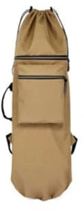 KHASCBNF Sac De Skateboard Etanche Sac de Transport for Skateboard, Ski, Sac à Main, bandoulière, Dos étanche for Longboard, Accessoires Sport Plein air(Khaki)