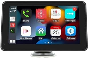 Reproductor de DVD para Coche con Pantalla navegación, Radio y CarPlay para conexión inalámbrica Sistema de navegación en el automóvil