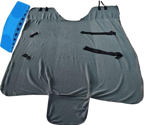 Manta de Forro Polar para Caballos, Estilo Simple, TamañO Universal, para EquitacióN, con Forro Polar, para Uso en Establos y Exteriores(Green,72In)