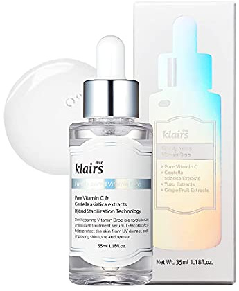 Goccia di vitamina appena spremuta, siero di vitamina C puro al 5%, 35 ml, un potente ringiovanimento della pelle