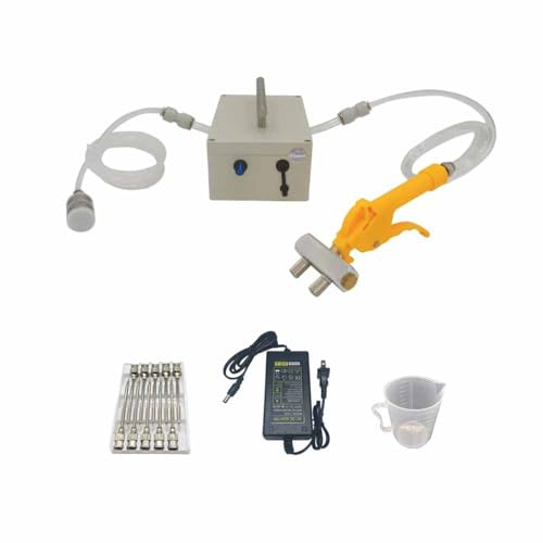 LeTkingok AC 100-240V Pompa di Iniezione Salina Elettrica, Carne Decapaggio Macchina Carne Marinata Siringa Carne Processor Salina Condimento Iniettore (Set 2)