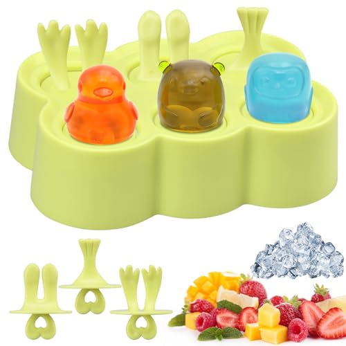 Stampi Gelato,6 Cavità Stampi per Gelato in Silicone,Diy Stampi Gelati Piccoli Ghiaccioli.Mini Stampo per Ghiaccioli con Coperchio e Bastoncini Silicone,Senza BPA,Formine Ghiaccioli Riutilizzabili