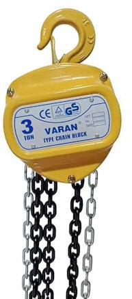 Varan - CK3T3M Palan manuel à chaîne 3T, treuil à chaîne hauteur de levage 3 m, double chaîne.