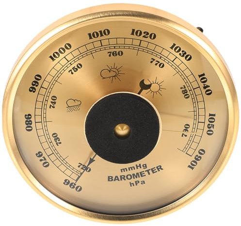 Milisten Portable Barometer Mit Einstellbarem Dial Praktisches Wetterinstrument Zur Luftdruckmessung Für Zuhause Für Innenräume Wettervorhersage