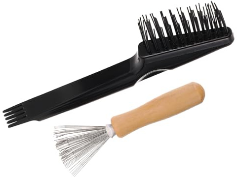 ULTECHNOVO Set de Nettoyage Brosse à Cheveux Double-face Ergonomique Outils Légers pour Enlever Poils et Saletés Maison et Voyage