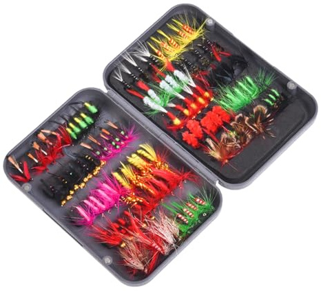 Set de Cebo para con Mosca en Perca,Accesorios de portátil,Kit de Cebo portátil - para Pescadores en Lagos ríos embalses Charcos y como Regalo