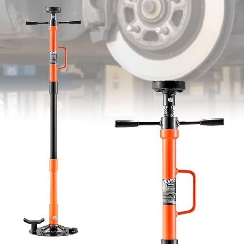 VEVOR Sollevatore da Fossa Sottoponte Cavalletto per Sollevamento Veicoli Carico Max. 1 Tonnellata, Cavalletto Supporto Altezza Regolabile Maniglia Girevole per Manutenzione Auto da Garage Officina