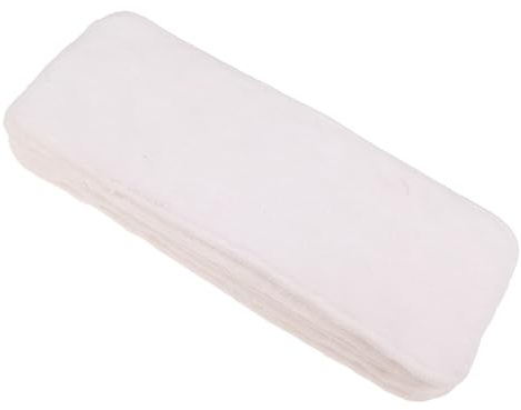 JUMPLAWN Insertos para Pañales de Ñiño Reutilizables de 3 Capas, Absorbentes y Transpirables, Microfibra 35 X 13.5 Cm, 5 Unidades, para Cambio y Uso Diario en Guardería y