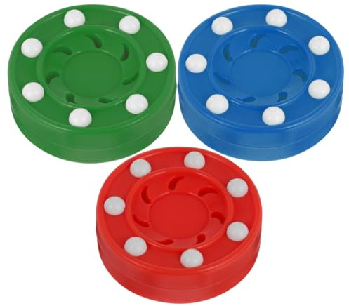 HEANUJJ 3pcs Street Roller Hockey Puck for Backyard and Driveway Use Portable Pp Inline Hockey Puck Designed for Enhanced Skills Training in Parking Lot