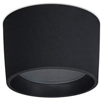 Dopo Lighting - MIST aufbauspot schwarz GX53 led spot aufputz - aufbauspot ip65 Rund aufbaustrahler ideal für Terrassen, Veranden, Wohnheime oder Hotels - deckenspots aufputz widerstandsfähig