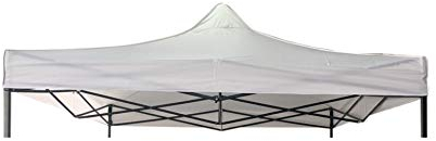 Rebecca Mobili Telo Sostituzione Per Gazebo, Ricambio Per Tendone, Bianco, Poliestere Oxford 800D, Impermeabile - Misure: 3 x 3 mt (LxP) - Art. RE6575