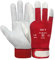 DOJA Barcelona | Guantes Trabajo Tela Cuero con Puño de Velcro | 3 Pares | Guantes Trabajo Talla 9 / L | Guantes de Cuero para Trabajo | Guantes Cuero Trabajo Cadenas Montaje, Agrícola, Refinerías