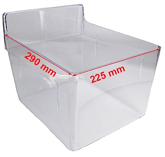 JCSPARES® - Cassetto Verdura 230 x 290 x 225 mm Compatibile Per Frigorifero Congelatore Whirlpool Electrolux Aeg Ed Ulteriori