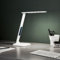 Lightbox LED Schreibtischlampe mit Datumsanzeige & Weckfunktion & Thermometer | 55 cm Höhe | weiße Tischleuchte mit Touchdimmer & CCT (2800-6500 K) | inkl. USB | 320 lm | aus Kunststoff/Metall