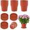 Gobesty 30 Pack Small Plant Pots Indoor 10cm, Plastic Plant Pots With Saucers, Herb Pots, Seed Seedling Pots Flower Nursery Pots For Vegetables, Succulent Plants, Cactus, Cuttings, Terracotta