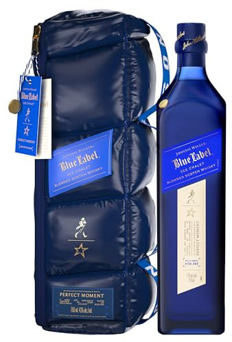 Johnnie Walker Blue Label Ice Chalet Limited Edition Blended Scotch Whisky in hochwertiger wendbarer Tasche 40 Prozent vol, 750 ml