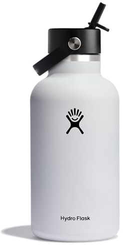 Hydro Flask 64 Oz Wide Flex Straw Cap White