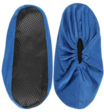Protector de seguridad genérico – Escudo y antideslizante – Cubre botas de tela | Para el lugar de trabajo del hospital gimnasio laboratorio museo astillero, azul, Se référer au descriptif