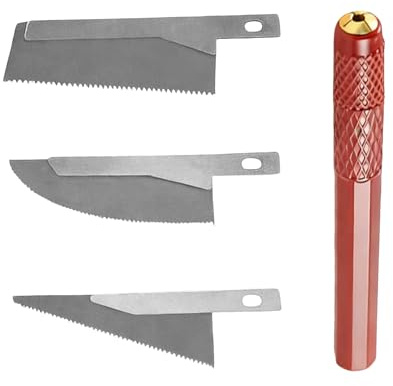 Handsåg, precisionsverktyg för trimning och skärning med 3 blad, sågverktyg med sömlös skarvning | För män familj vänner figurer husinredning modeller