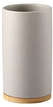 OnePine 400ml Gobelet Céramique Salle de Bain, Porte Brosse à Dents pour Brosse à Dents et Dentifrice