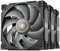 Sudokoo MACH120 3IN1 Ventilateur de Boîtier 120mm (3 Pièces), PC Ventilateur PWM à 4 Broches, 500-3000 RPM, LCP et 40% Fibre de Verre, Moteur FOC Silencieux, Garantie de 6 Ans, Noir Gris