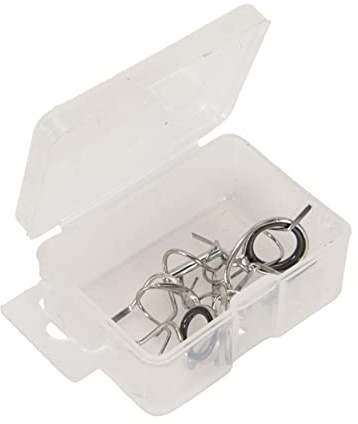 CRDARAAV Juego de 11 cañas de pescar con mosca de 4 a 6 W, anillos de ojo para construcción de caña de pescar