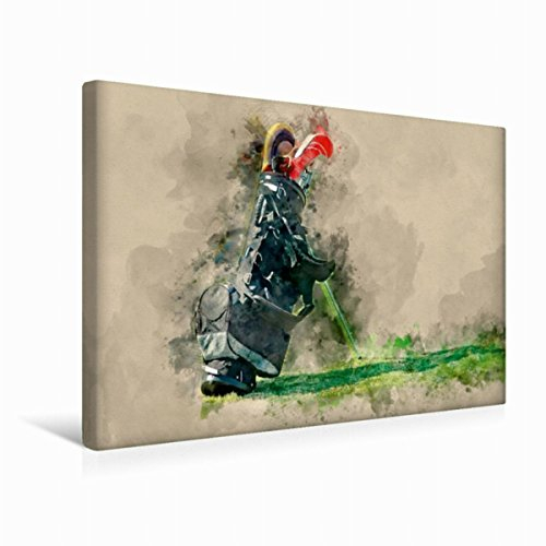 Premium Textil-Leinwand 45 x 30 cm Quer-Format Golf ist wunderbar | Wandbild, HD-Bild auf Keilrahmen, Fertigbild auf hochwertigem Vlies, Leinwanddruck von Peter Roder