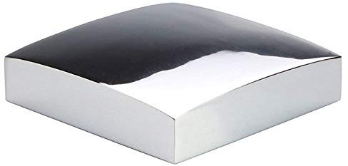 Jackson Woodturners Forge Chrome Flat Newel Cap – Fits 70mm Square Newel Post – Modern Staircase Accessory (23mm x 74mm x 74mm)